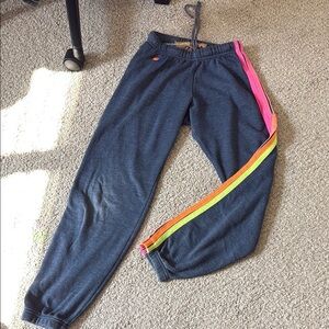 Jogger Pants with Colorful Stripes
